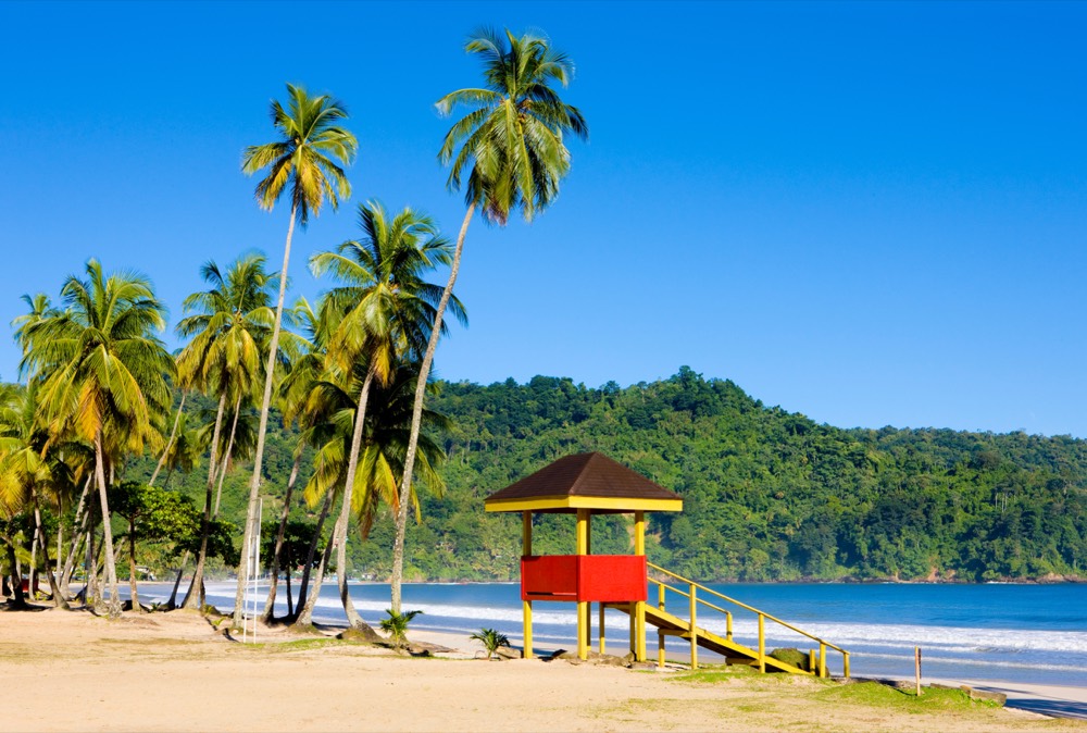 Lifeguard hut at Maracas Bay